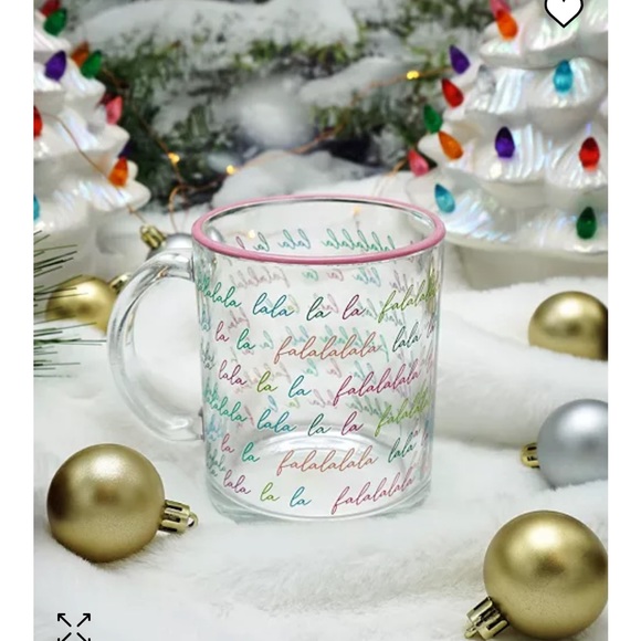 NWT TWO HOLDINGS Fa La La La La Mug, 18 oz - Picture 2 of 4